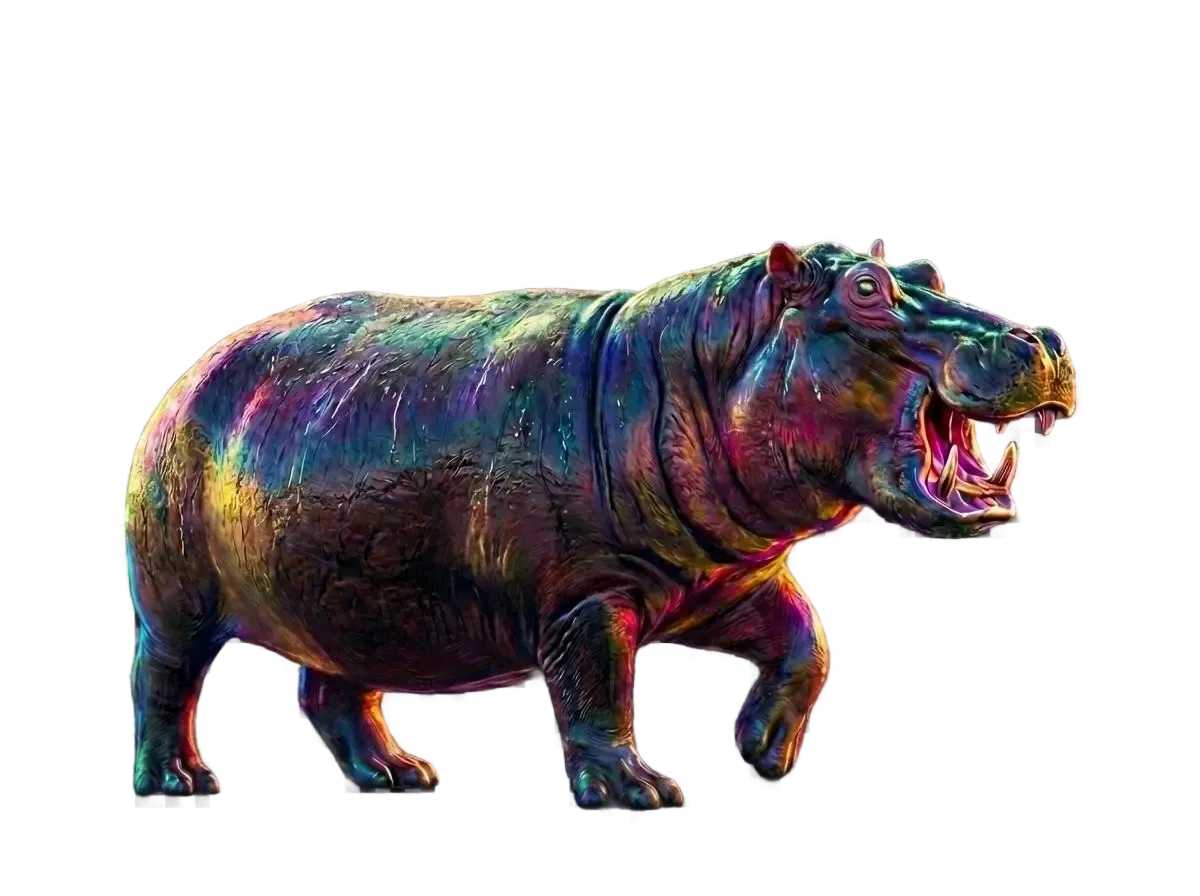 Neon Hippo